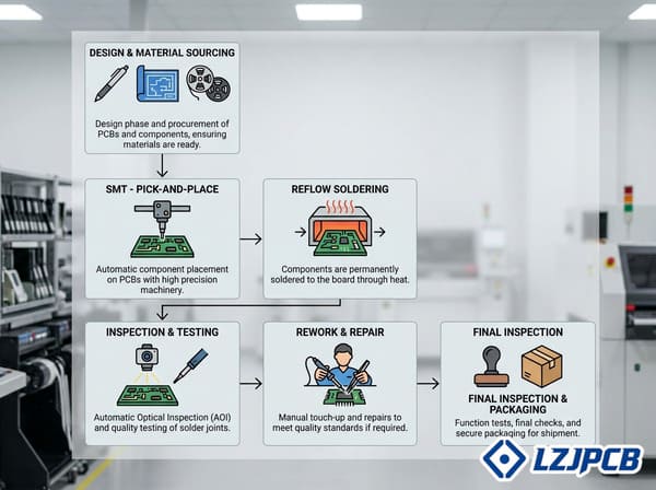 PCB assembly standard process flowchart