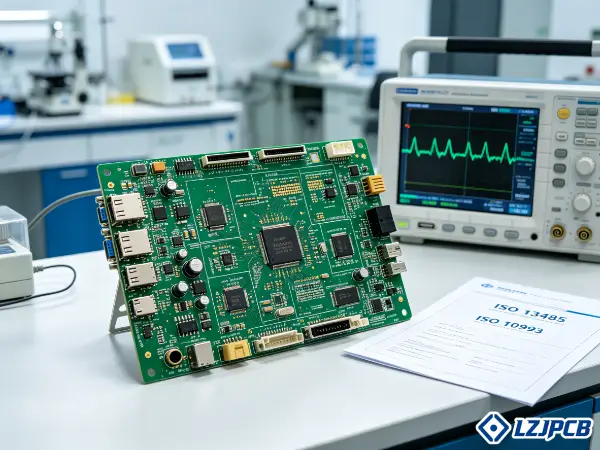 medical grade PCB for hematology analyzer with controlled impedance routing