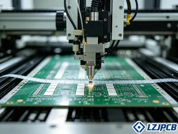 SMT assembly process steps on a production line