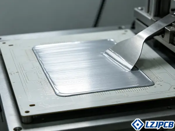 solder paste printing stage SMT stencil