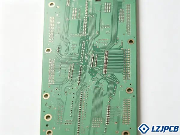 High frequency PCB design guidelines showing multilayer board with controlled impedance traces
