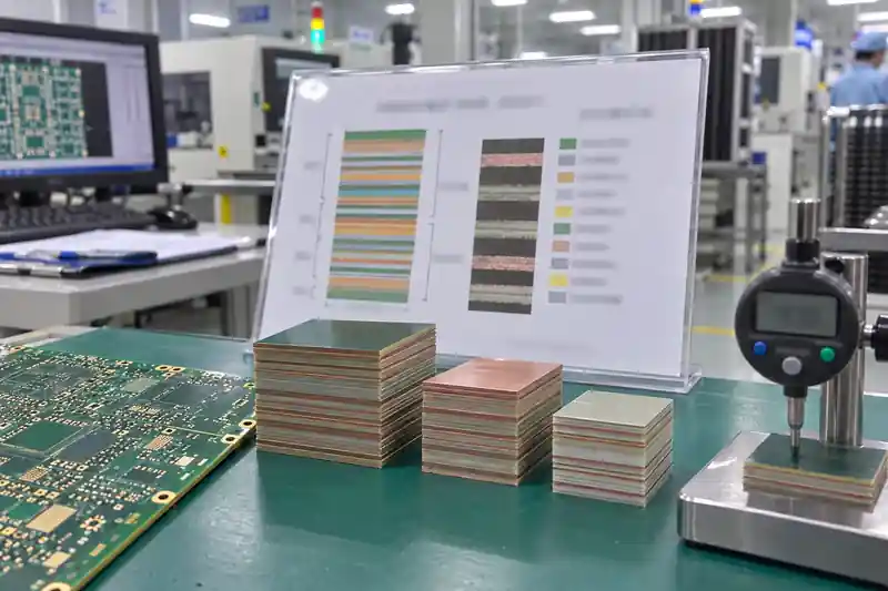 Sample redacted stack-up for 34-layer telecom board with 2oz copper layers