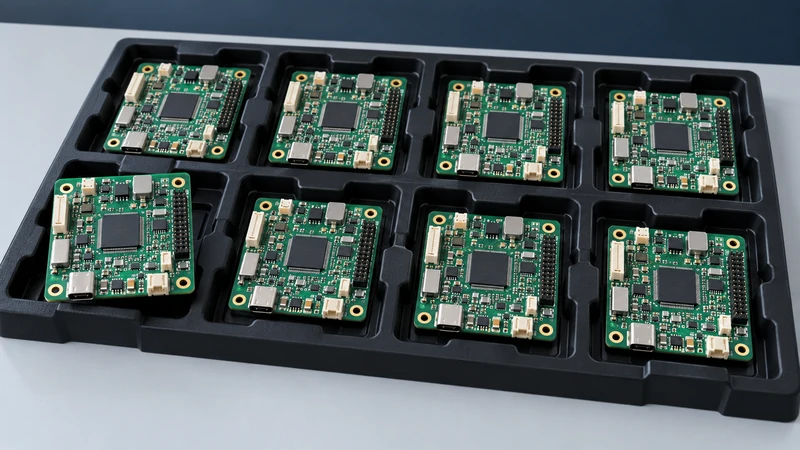 Low-volume PCB assembly production line with SMT and quality inspection