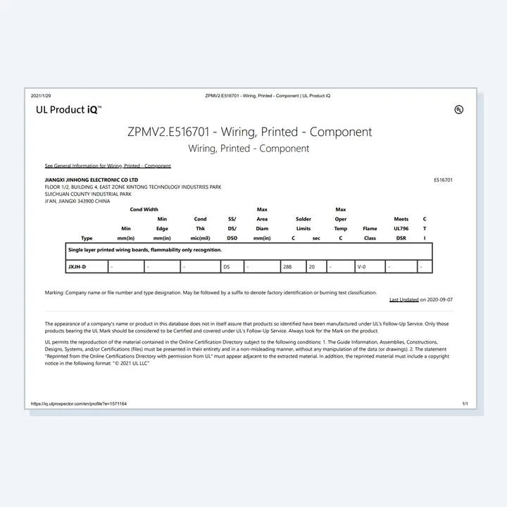 UL and CUL Safety Certification