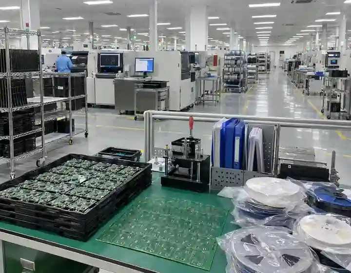 LZJPCB engineers reviewing PCB production data