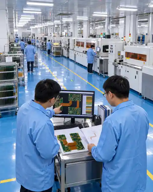 LZJPCB rigid-flex manufacturing floor
