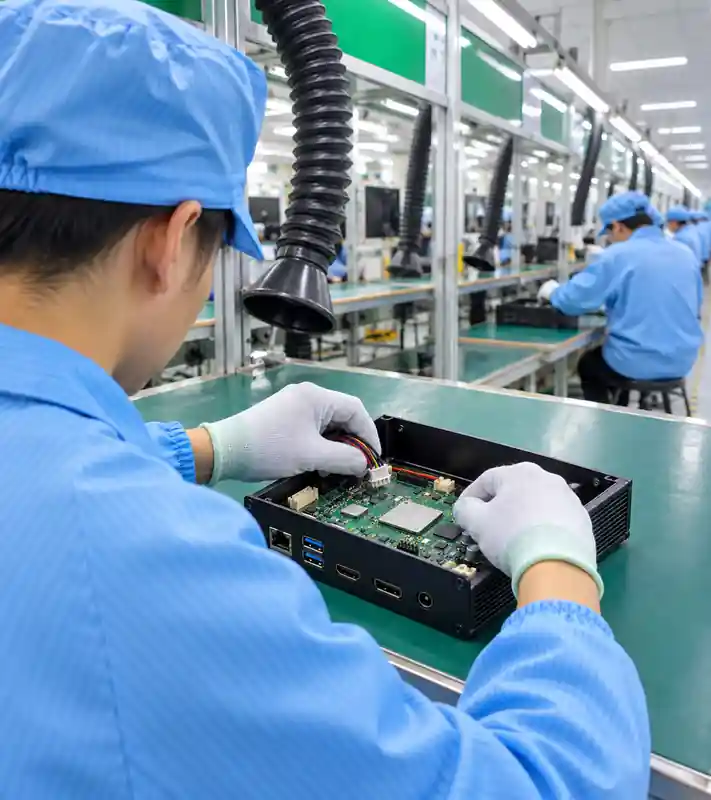 LZJPCB engineers reviewing PCB production data