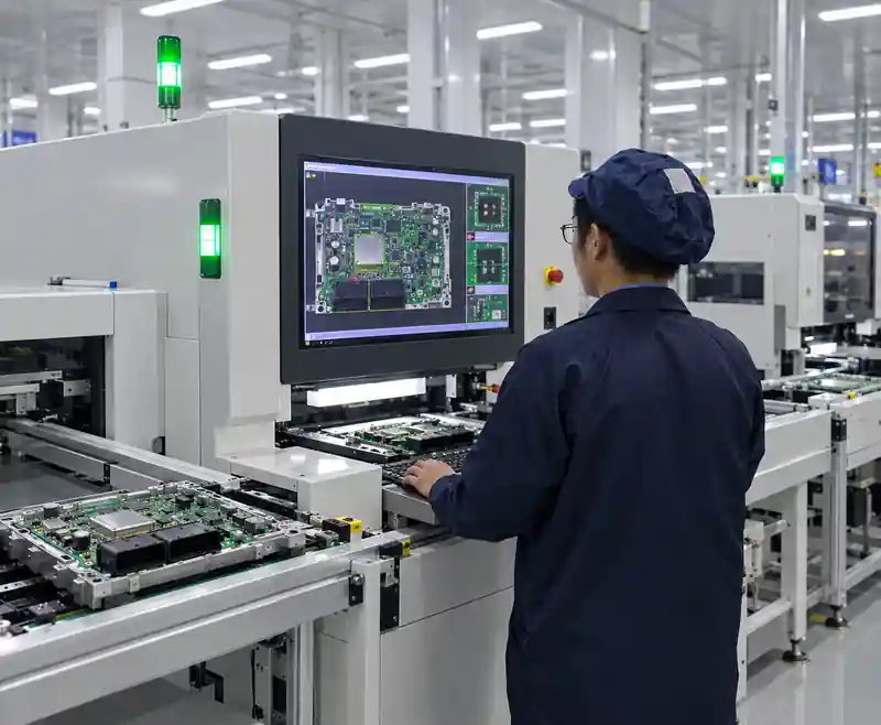 LZJPCB engineers reviewing PCB production data