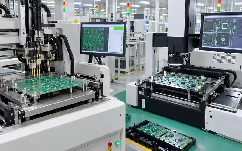 PCB electrical testing and AOI inspection equipment at LZJPCB