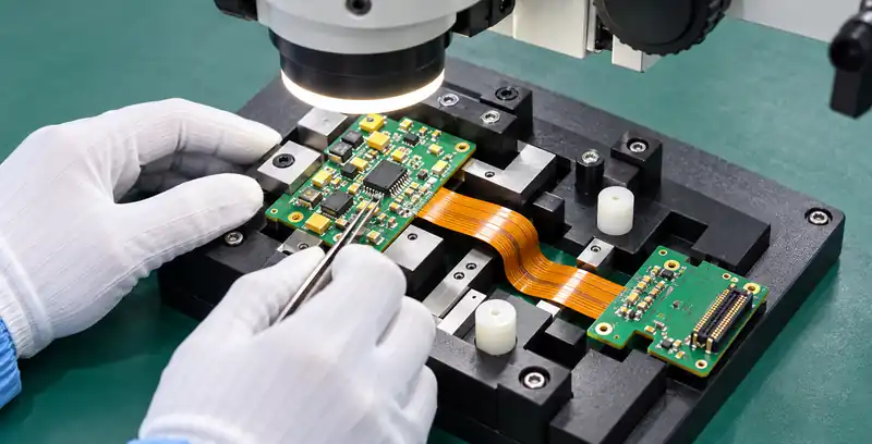 Rigid-Flex PCB Assembly with Custom Fixtures