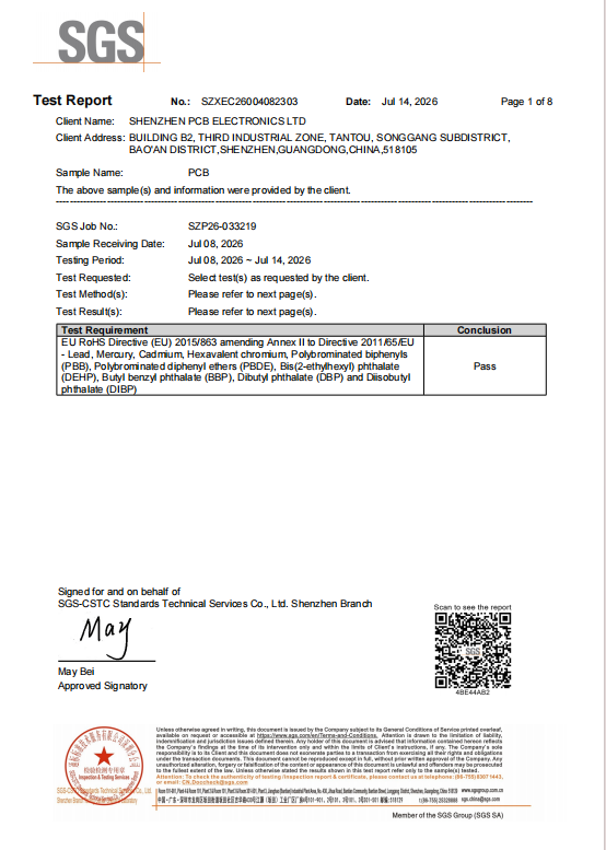 LZJPCB rohs-enig Certificate Page 2